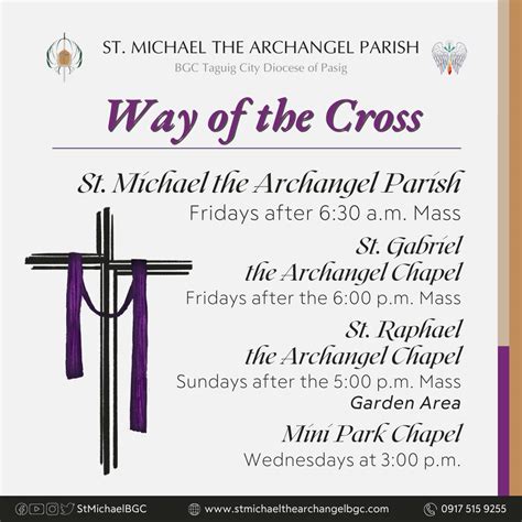 saint michael the archangel bgc|ANNOUNCEMENT .